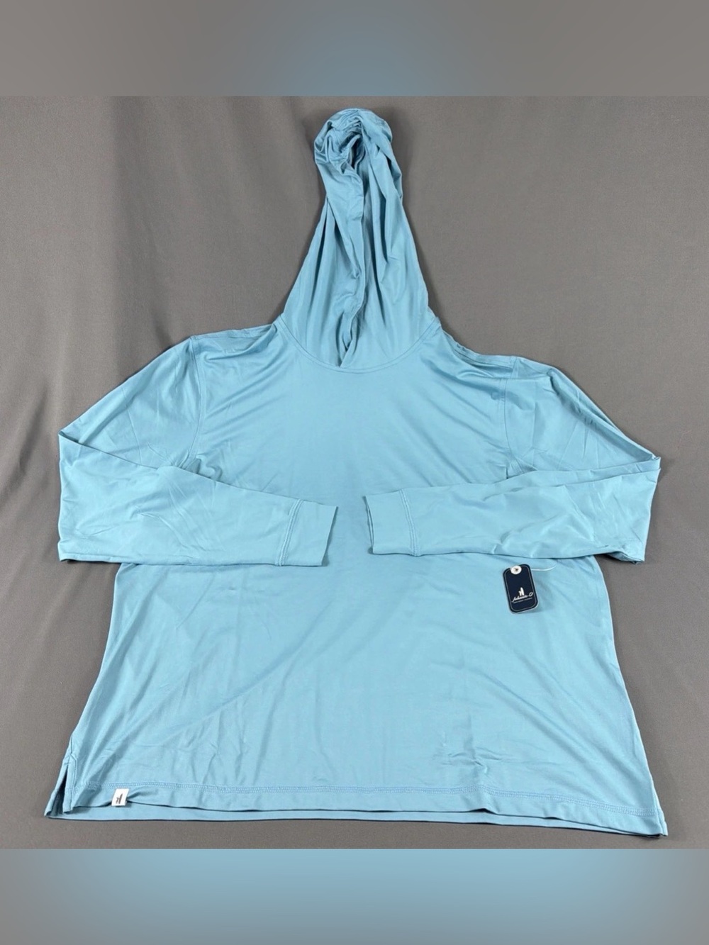 Johnnie-O Golf Hoodie Talon XL Haze Blue Polyester Spandex NWT MSRP $118